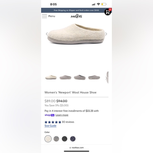 NWOT Women’s Nootkas Slippers • Women’s Sz 39 (8.5/9) - Picture 6 of 6